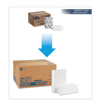 Georgia Pacific® Professional Pacific Blue Ultra Folded Paper Towels, 10 1-5x10 4-5,white, 220-pack, 10 Pks-ct freeshipping - TVN Wholesale